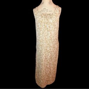 Michael Kors maxi dress - beige and cream tie dye racer back, lined size XS